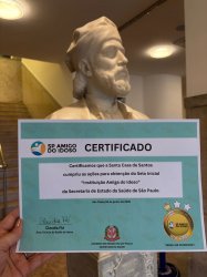 Santa Casa recebe o Selo Inicial Instituição Amiga do Idoso